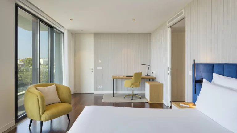 Elegant 4-bedroom apartment with balcony and river views