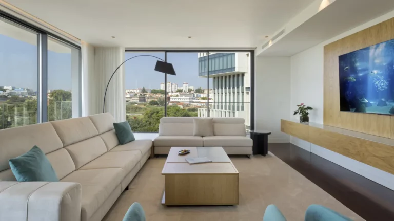 Elegant 4-bedroom apartment with balcony and river views