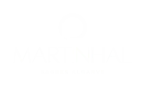 Luxury resort logo in white
